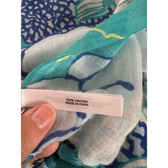 Talbots Scarf with Tassel Trim — CN5086 #23147 - Picture 3 of 4